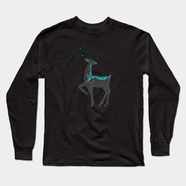 The Stag of Legend Long Sleeve T-Shirt by mm92